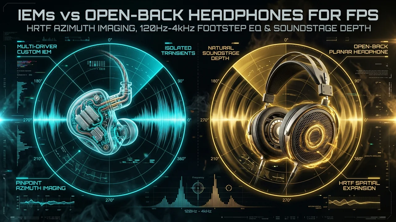 IEMs (In-Ear Monitors) vs. Open-Back Studio Headphones for Competitive FPS Footstep Localization