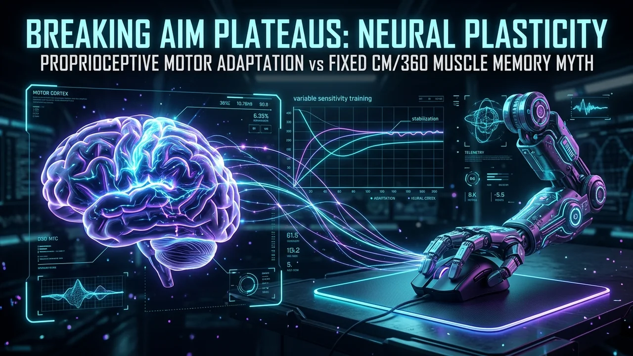 Breaking Aim Plateaus: Motor Cortex Plasticity, Sensitivity Randomization & The Muscle Memory Myth