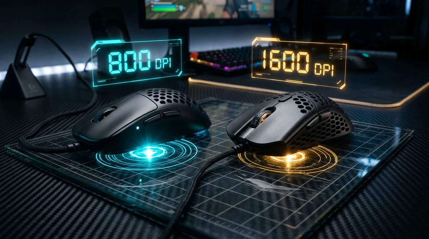 1600 DPI vs 800 DPI for Competitive FPS: The Math Behind Input Latency, Motion Sync & Sensor Smoothing