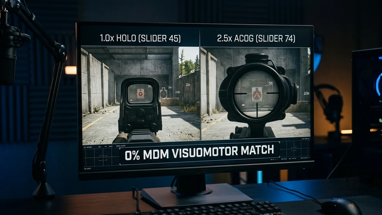 Rainbow Six Siege 1:1 ADS Sensitivity Calculator: Exact 0% & 100% MDM for 1x & 2.5x ACOG