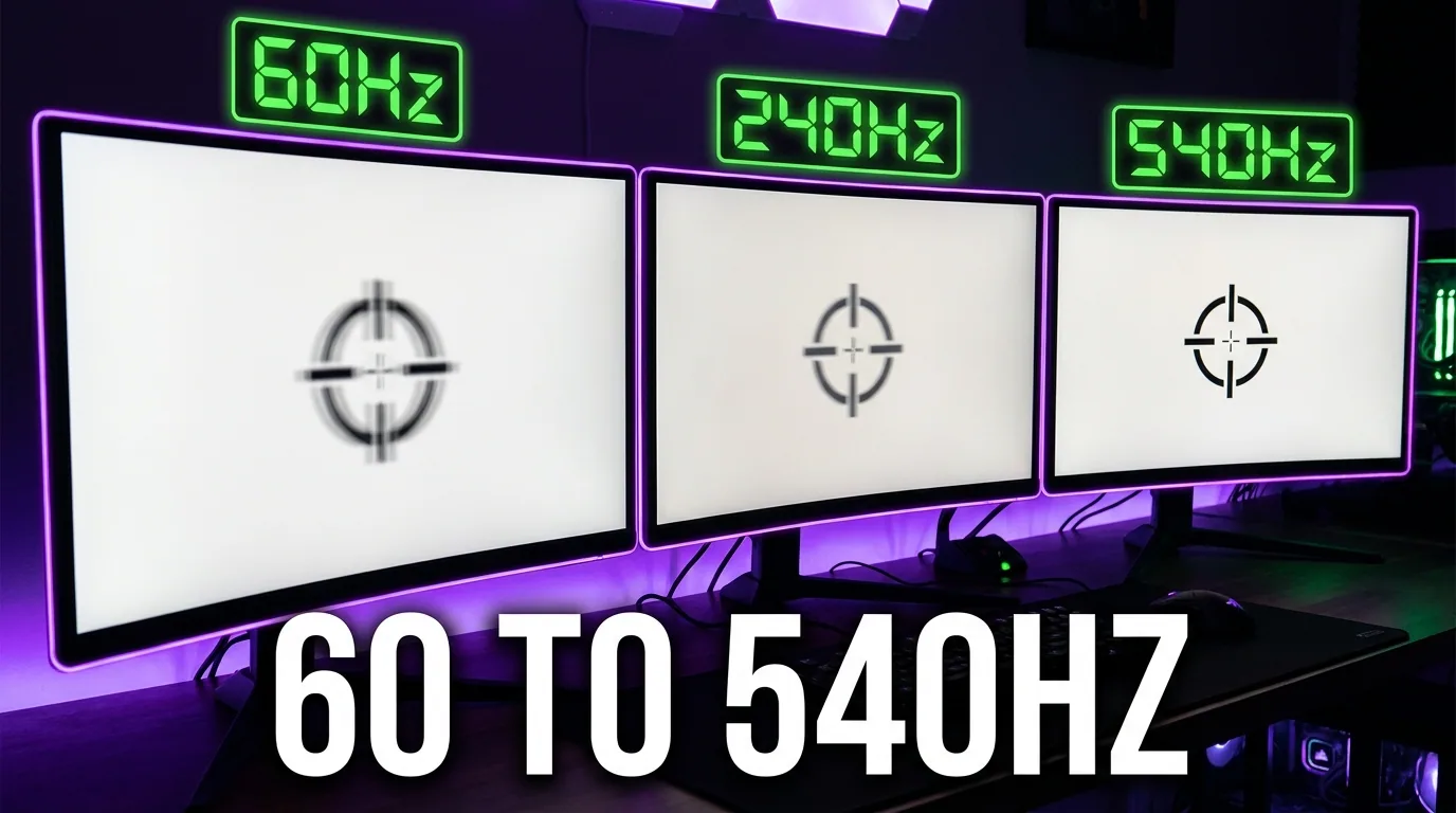 Gaming Monitor Hz Guide: 60Hz to 540Hz