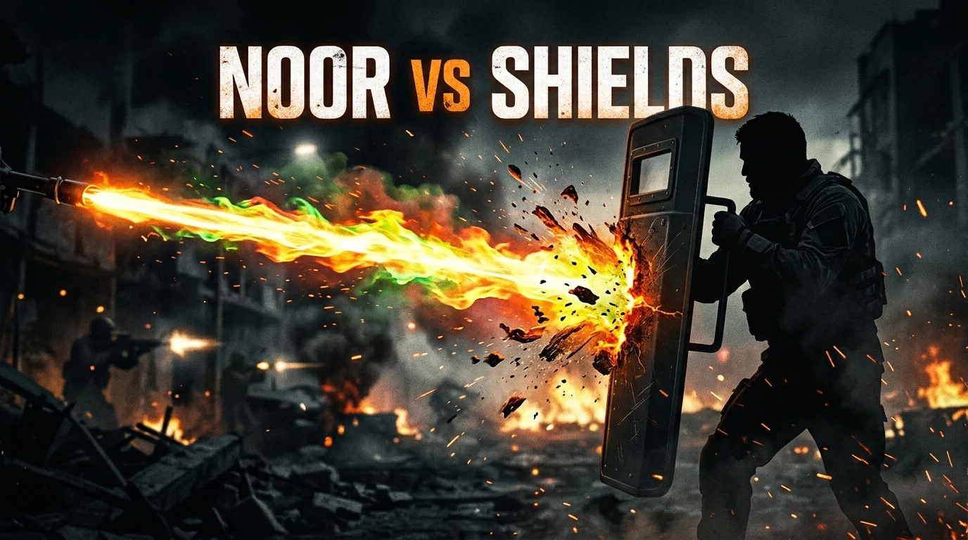 Rainbow Six Siege's New Operator Noor Burns Shield Users — Settings for the Horus Lance Launcher