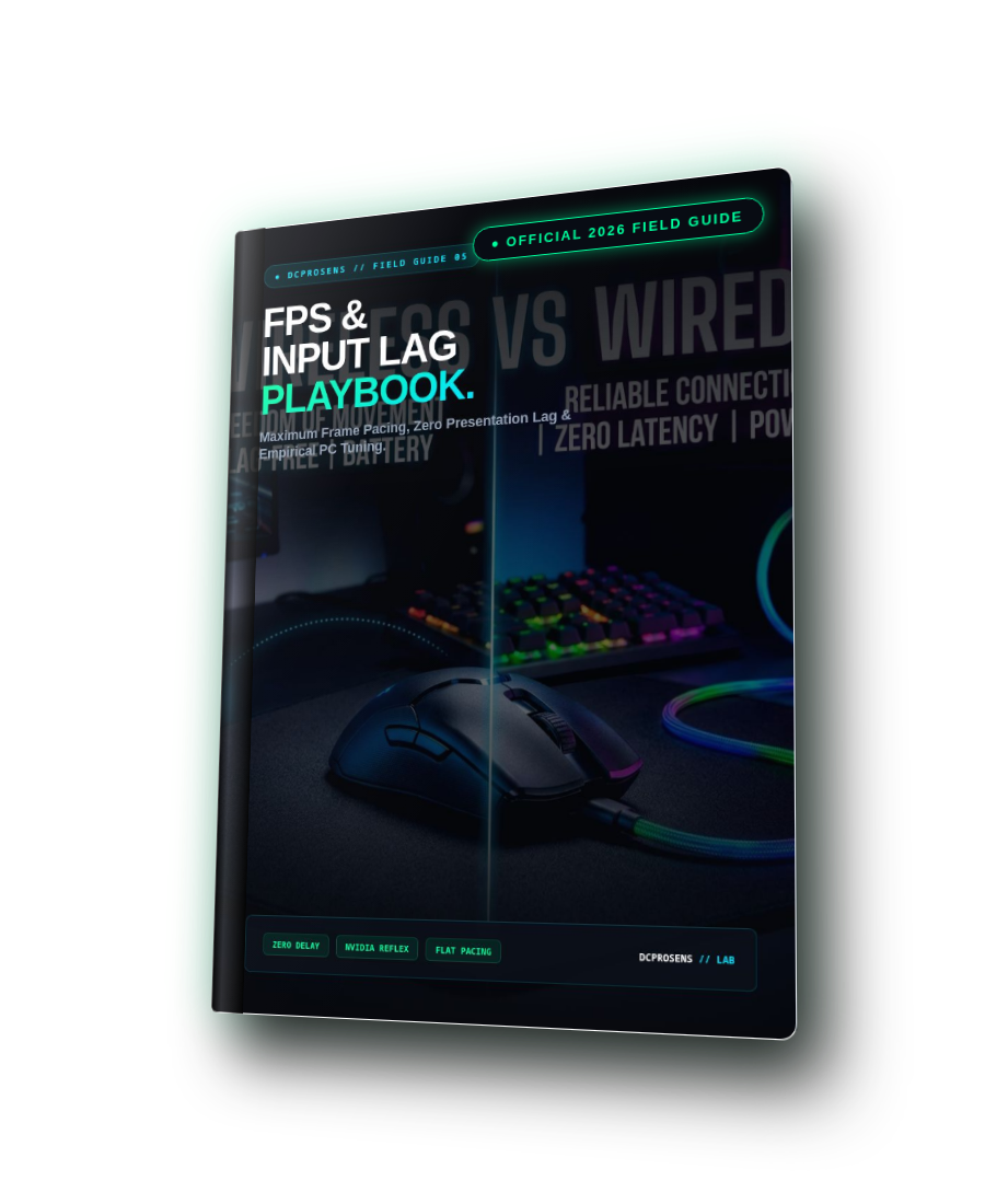 FPS & Input Lag Playbook 3D Cover Mockup